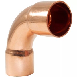 NDL 90 Degree Elbow Long turn 1-1/8in Copper pipe fittings C x C Sweat connectio