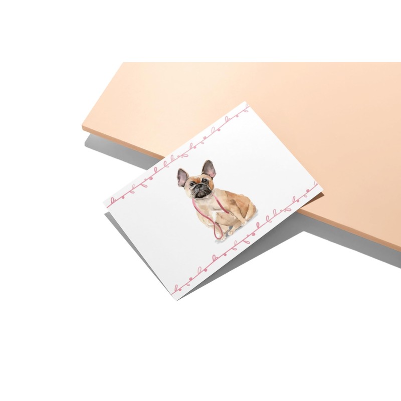 Twigs Paper - French Bulldog Note Cards - Set of