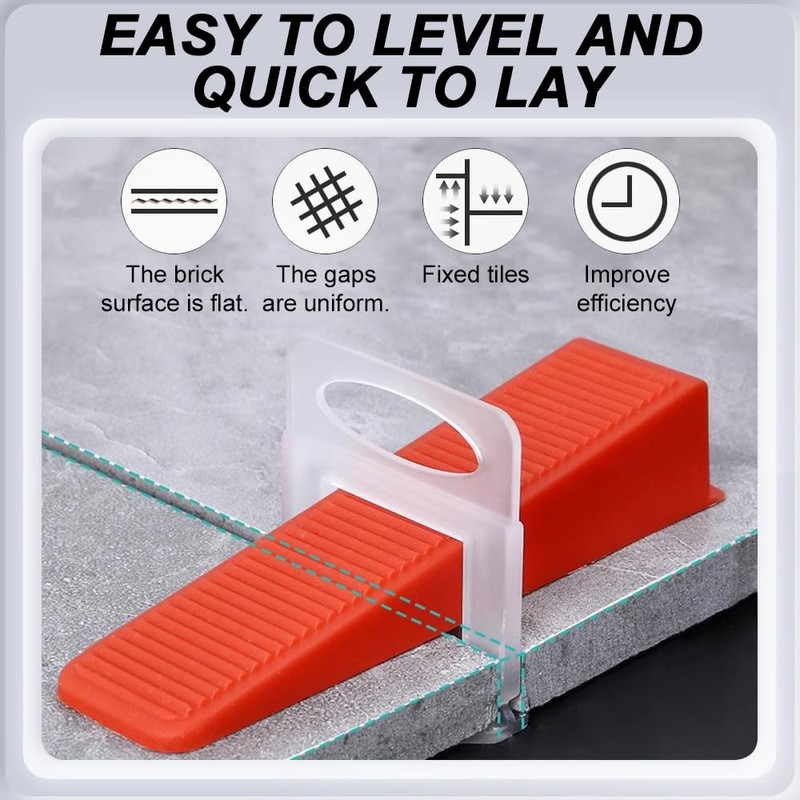Lvjkes Pack of 200 Tile Levelling System, Pull Tabs 3