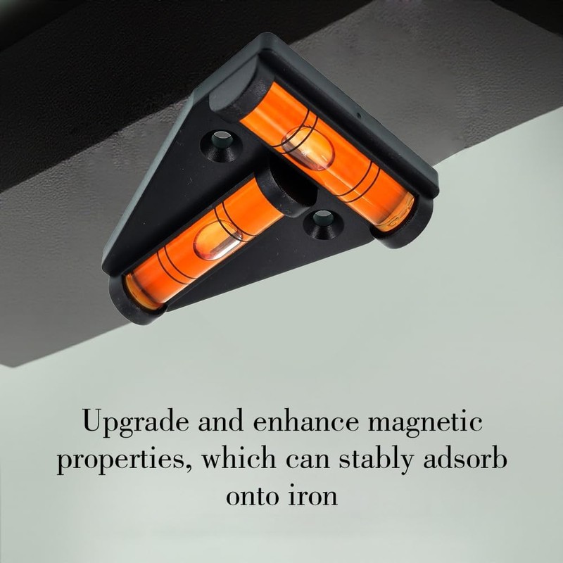 YANNLIHONG T-Shaped Mini Level Platform, Magnetic 4-Function Acrylic Level Ruler,
