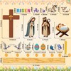 Maqiauly Easter Bulletin Board Decorations He Is Risen Cross Church