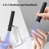 Unbranded Mini UV LED Nail Lamp Handheld with Stand, Portable