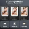 Heated Shower Mirror Fogless for Shaving, 3 Colors Stepless Dimmable