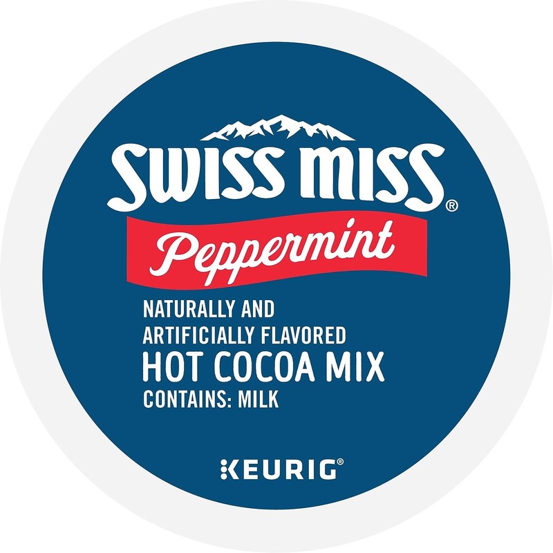 Swiss Miss Chocolate Peppermint Hot Cocoa Mix, Keurig K-Cup Pod,