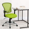 Flash Furniture Alfred Mid-Back Green Mesh Swivel Task Office Chair