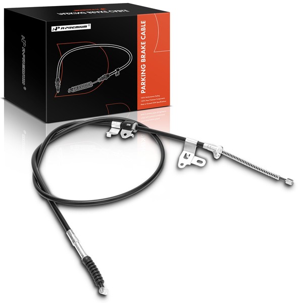 A-Premium Rear Passenger Side Parking Brake Cable Assembly Compatible with
