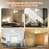 Laybasic Deckenventilator mit Beleuchtung und Fernbedienung, Klein LED Dimmbare Deckenleuchte