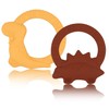 2 Packs Baby Teether Silicone Teething Toys for Babies 0-6