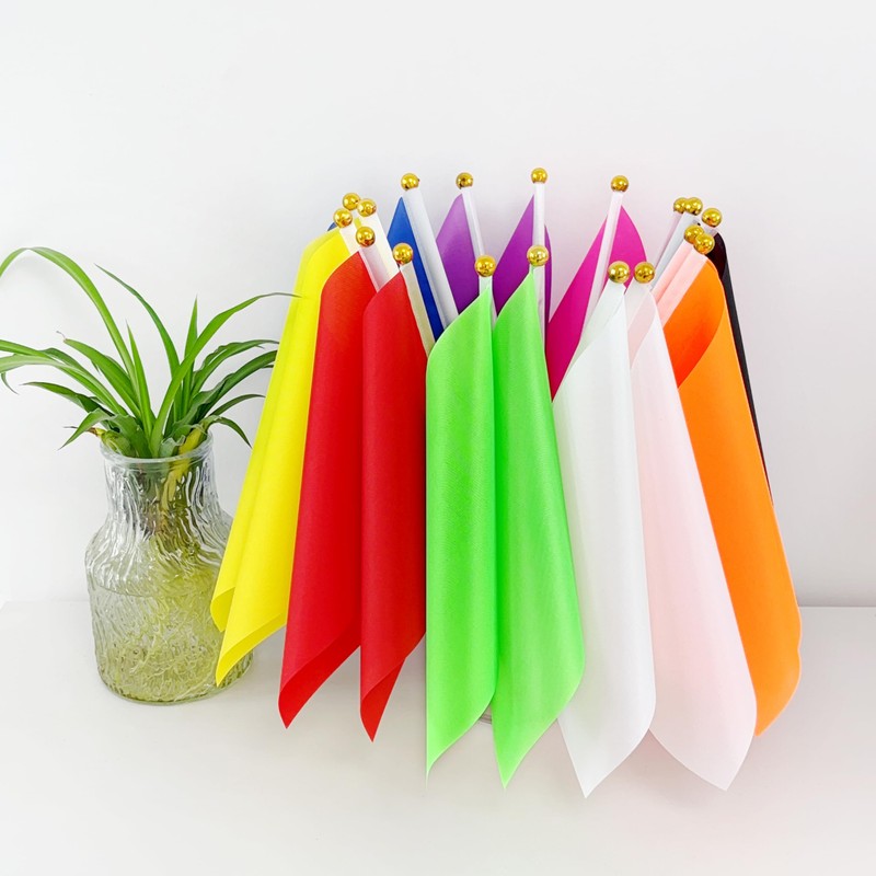 Consummate 45 Pack Solid Color Flag Small Mini Plain Black