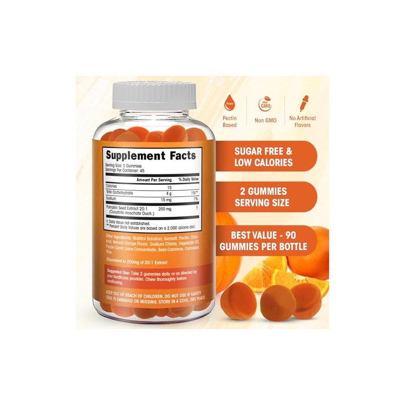 Flamingo Supplements- Gomitas de aceite de semilla de calabaza (4000