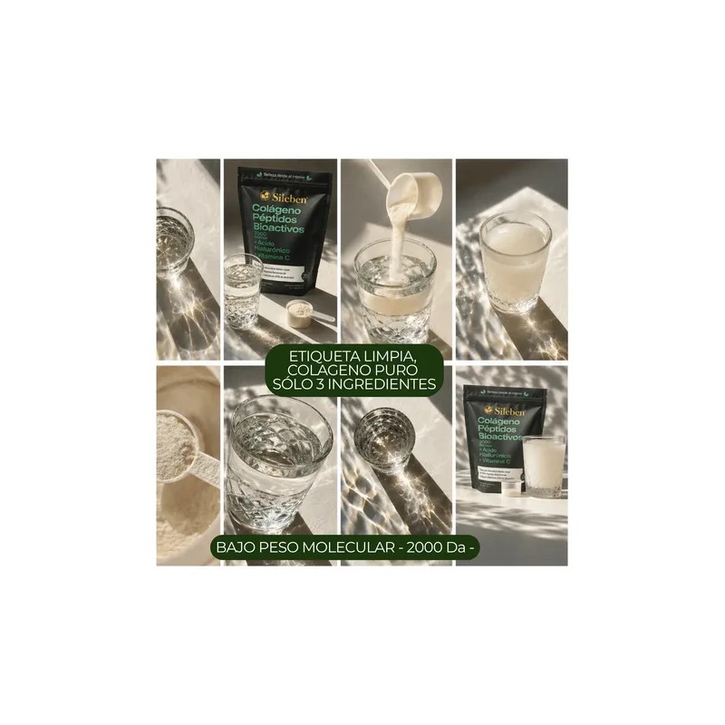 Sileben Colágeno Hidrolizado | Péptidos 2000 Dalton | 450 G