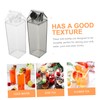Alipis 2 Pack Milk Carton Water Bottles Reusable Milk Jugs