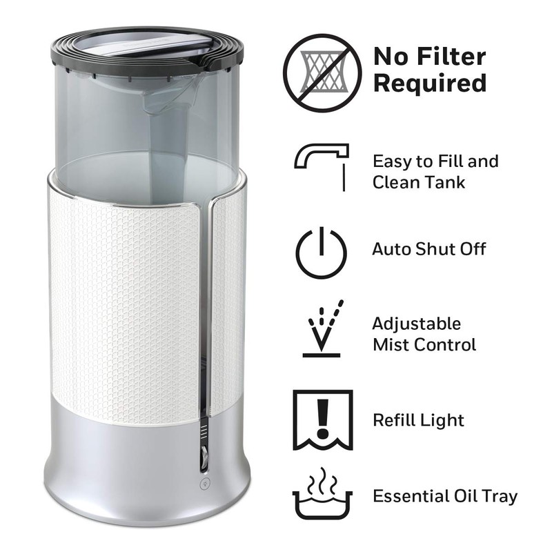 Honeywell Designer Series Cool Mist Humidifier, White