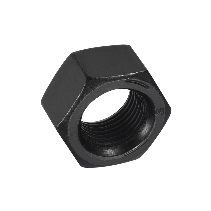 sourcing map 5/8-18 Hex Nuts, Carbon Steel Grade 8.8 Black