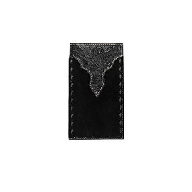Nocona Belt Co. Rodeo Roughout Bucklace Wallet, Black