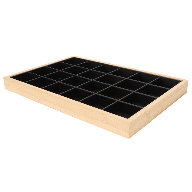 Jewelry Storage Display Trays Multipurpose 24 Grids Jewelry Tray for