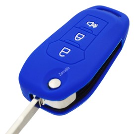 Silicone Key Fob Cover Remote Protector for Ford F150 F250 F350 F450 F550 Raptor Ranger Transit Fusion Bronco EcoSport Escape Explorer Expedition Lightning Maverick XLT (Flip Key)