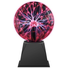 Comely 6 Inch Magic Plasma Lamp, Red Light Plasma Ball Ball Plasma Ball, Electrostatic Ball, Touch Sensitive Flash Ball for Children's Room, Parties, Party Decorations