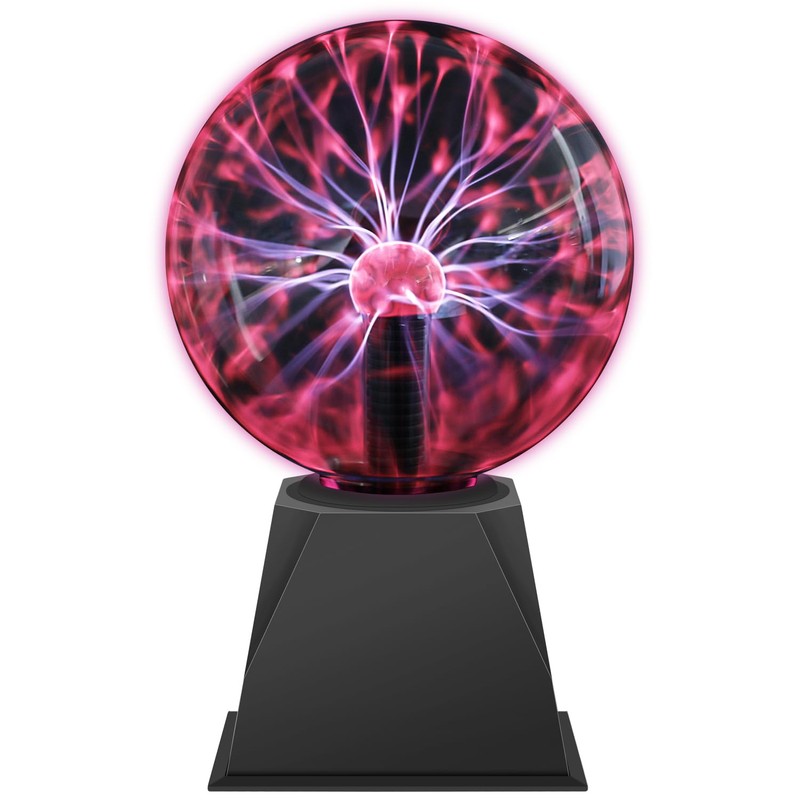 Comely 6 Inch Magic Plasma Lamp, Red Light Plasma Ball