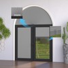 Myshade Arch Window Shades Half Circle Blackout Cellular Shades Cordless