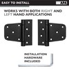 Ilyapa Heavy Duty Self Closing Shed Door Hinges, 4 Pack