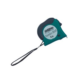 Brüder Mannesmann Tape measure, 5 m x 19 mm, green/black casing, M80505