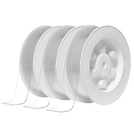 Double Sided Tape for Heavy Duty Applications, Removable Mounting Tape, Nano Tape, Extra Large Clear Transparent Adhesive Strips for Poster Carpet Picture Hanging Strip Rug Wall Outdoor, 3-Pack