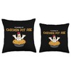 Funny Powered by Chicken Pot Pie American Food Throw Pillow