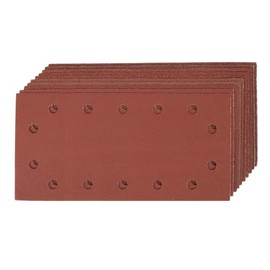 Silverline 538991 Hook and Loop 1/2 Sheets Punched 10pce 2 x 60, 3 x 80, 120, 2 x 240G