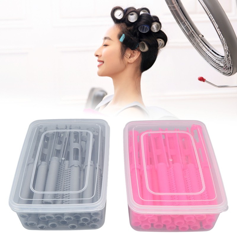 50Pcs Hair Perm Rod Rugged Hook Teeth Hollow Out Versatile
