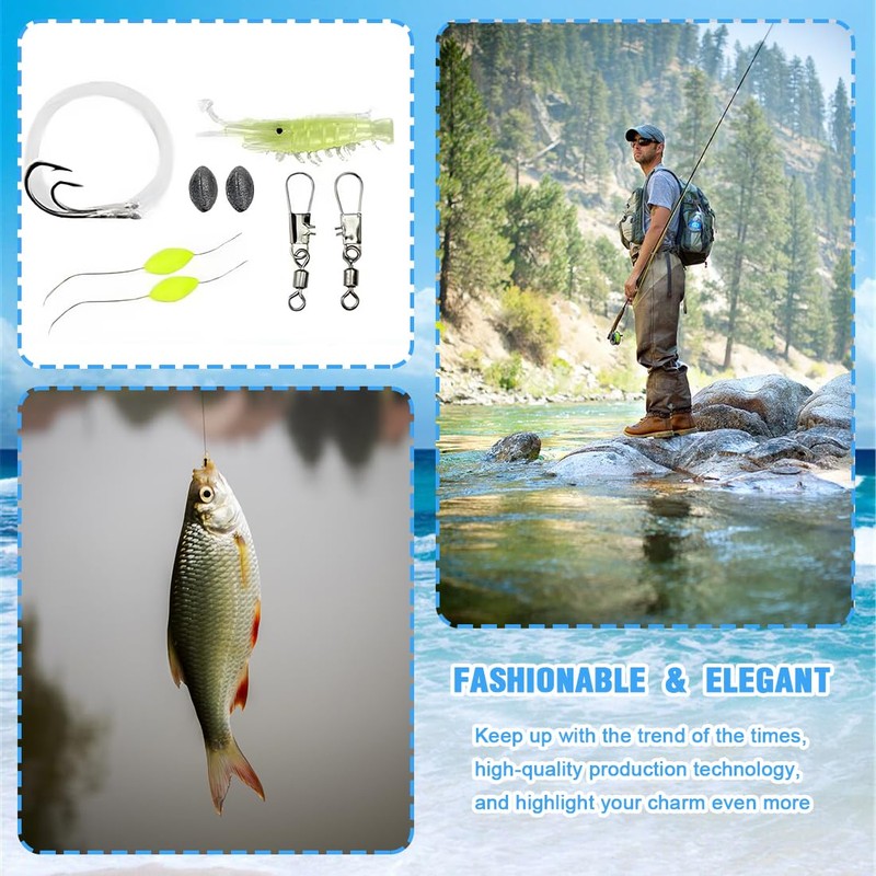 XBFOCNH Compact Fishing Set for Camper, Hiker, Hiking, Camping, Backpacking,