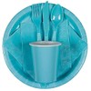 Fun Express - Turquoise Plastic Spoons (50pc) - Party Supplies