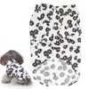 Daisy Print Dog Shirt Soft Breathable Flexible Pet T Shirt