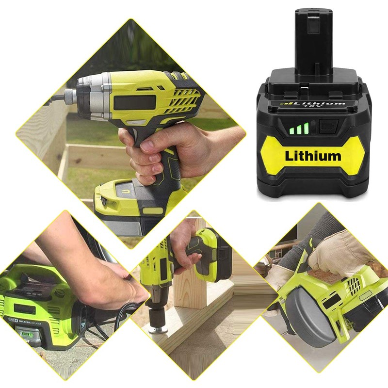 2Pack 6.0Ah P108 Battery Compatible with Ryobi 18 Volt Lithium