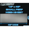 customcargrills 16"x48" Small Perforated Grill Mesh Sheet - Silver -