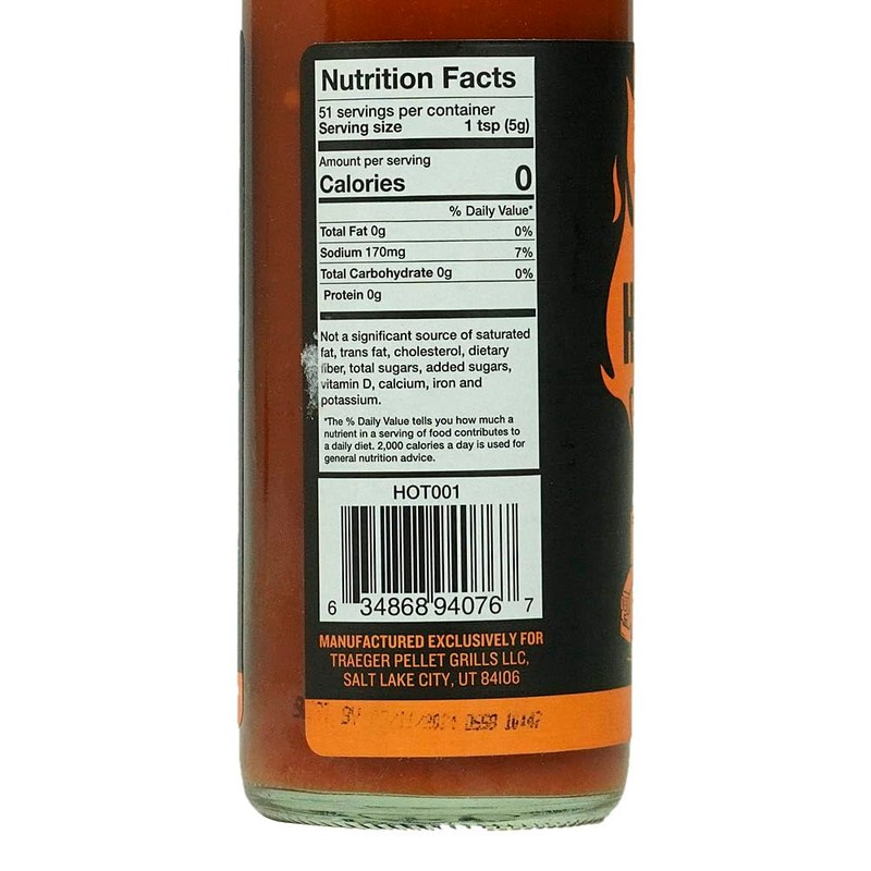 TRAEGER Original Hot Sauce, 1 Count (Pack of 1)