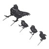 4Pcs Hen Chicken Silhouette Hollow Stake Design Cute Hen Chicken