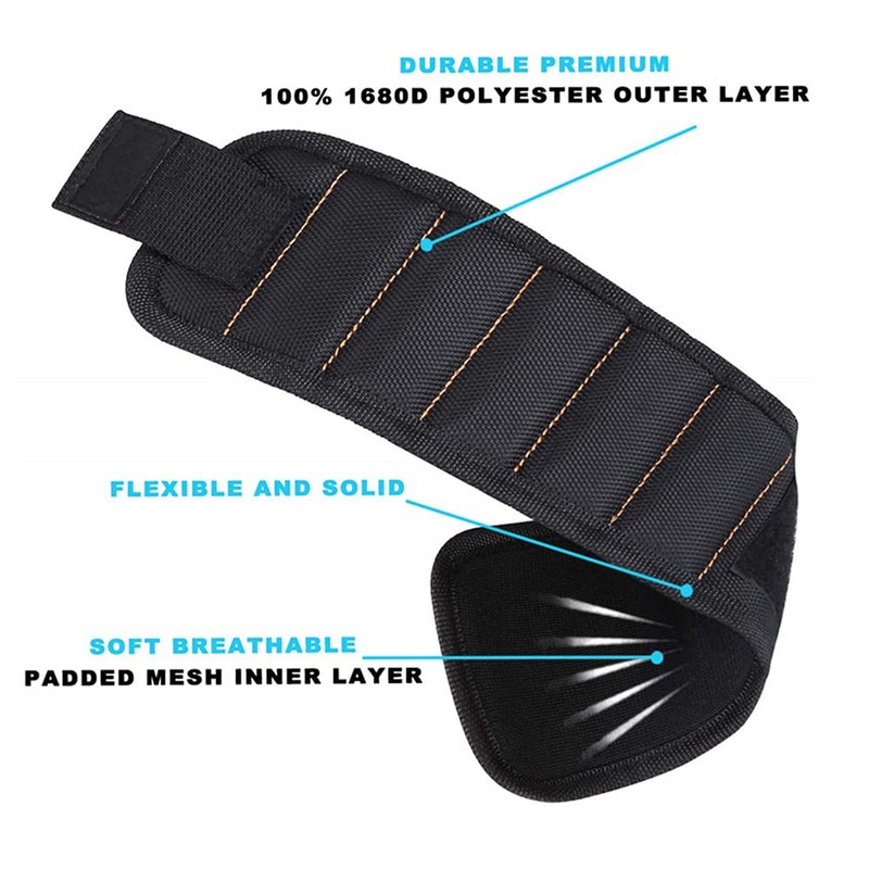 Magnetic Wrist Support Band, Adjustable Strap Band Powerful Magnets Hand