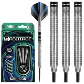 Winmau Sabotage 26g Tungsten Darts with Prism Flights and Shafts (Stems)