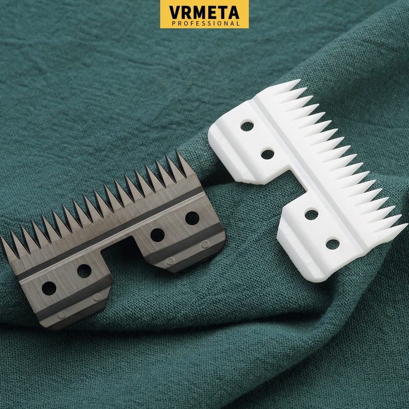 VRMETA 2 Pcs Fast Feed Ceramic Blades Fit Oster Fast