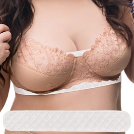 ABIGHUG Bra Liners to Absorb Sweat Under Breasts, Bra Sweat Liners/Tummy Liners for Sweat Rash, Absorbent Sweat Pads, Cotton Bra Liners for Sweat Rash Plus Size for Women & Men, 3Pcs (M:17.7 x 3in