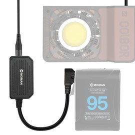 Moman PD65 D-Tap to USB-C 65W Fast Charging Adapter & Bidirectional Power, Charging and Discharging for V-Mount Battery, Camera, Phone, Laptop and Tablet