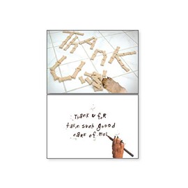 Dog Speak Thank U Letter - Pet Sitter Card