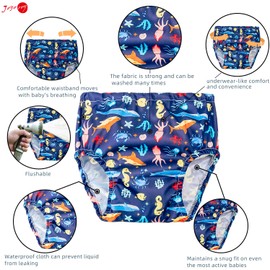 Joyo roy 6Pcs Plastic Underwear Covers for Potty Training 3T Rubber Pants for Toddlers Rubber Training Pants for Toddlers Plastic Training Pants Plastic Diaper Covers Toddler Plastic Underwear Toddler