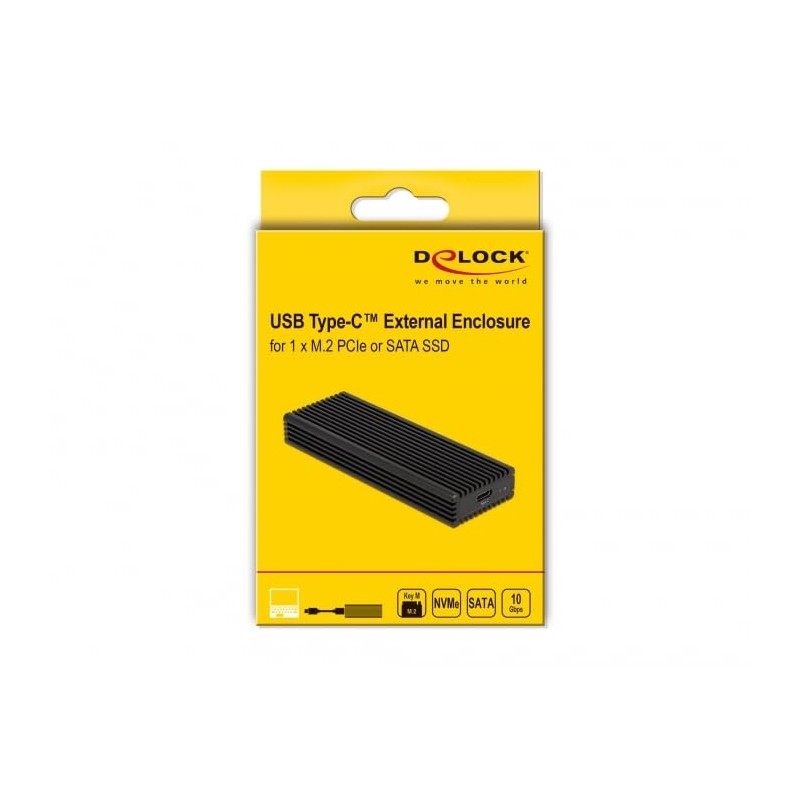 Delock External USB Type-C Combo Enclosure for M.2 NVMe PCIe