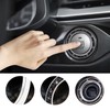 Bling Crystal Double Rhinestone Car Engine Start Decoration Ring, Sparkling