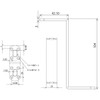 Wake Industry BS-512 Auxiliary Hardware Stay NO12 Black Jointed Connection