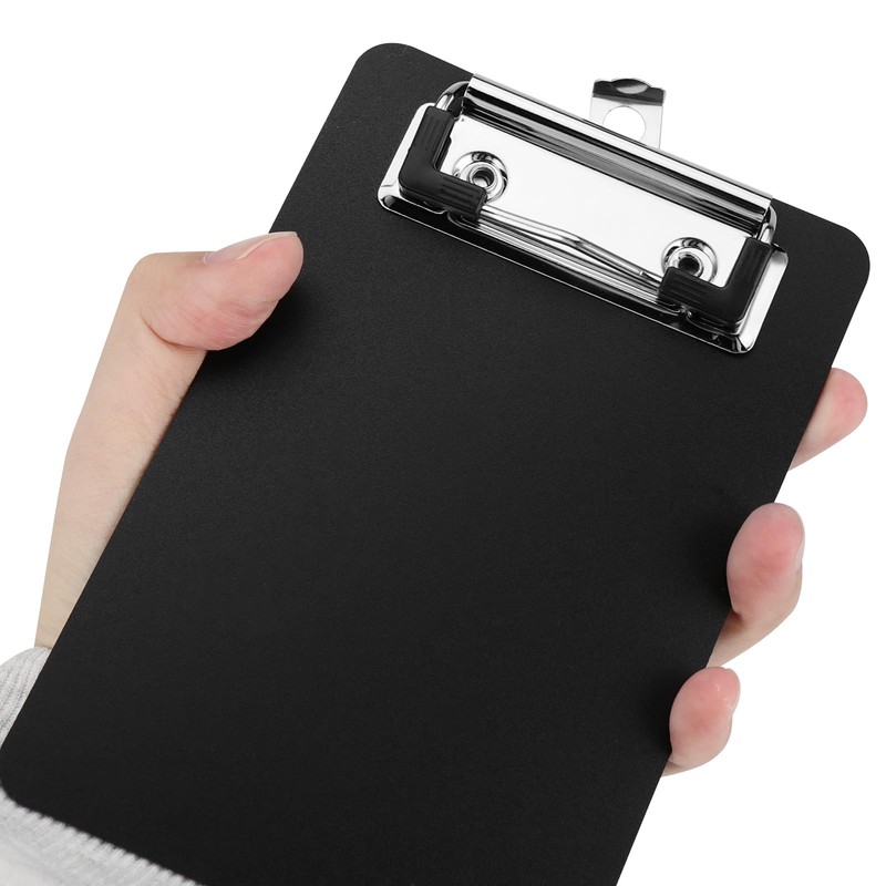 MUKLEI 16 Pack 4 x 6 Inch Black Mini Clipboards,