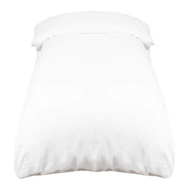 Zollner Duvet Cover, 100% Cotton, 140 x 200 cm, Envelope Closure, White