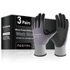 NEOTRIL Safety Work Gloves MicroFoam Nitrile Coated-3 Pairs, Seamless Knit